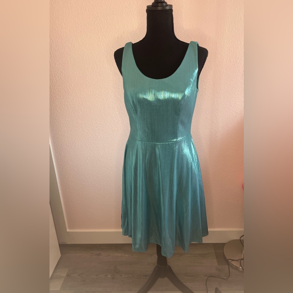Ashley Lauren turquoise cocktail dress size 8